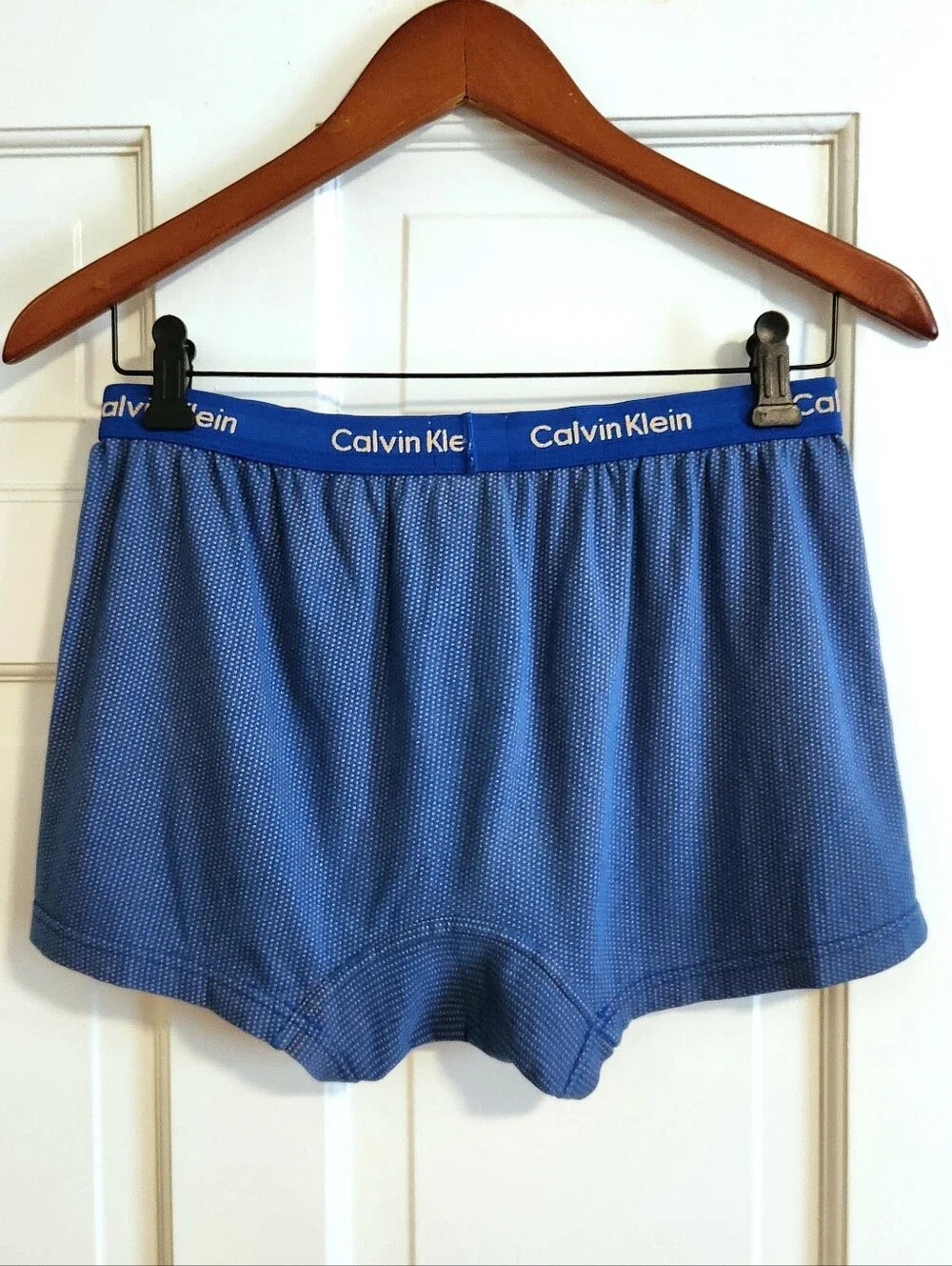 💪Calvin Klein💪 - Blue/Orange Star Print Knit Boxer/Lounge Short